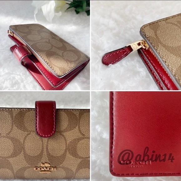 NWT Coach Signature Medium Corner Zip Wallet - Picture 7 of 7